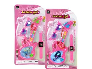 Musical Guitar B/On Sunglass & Watch Set