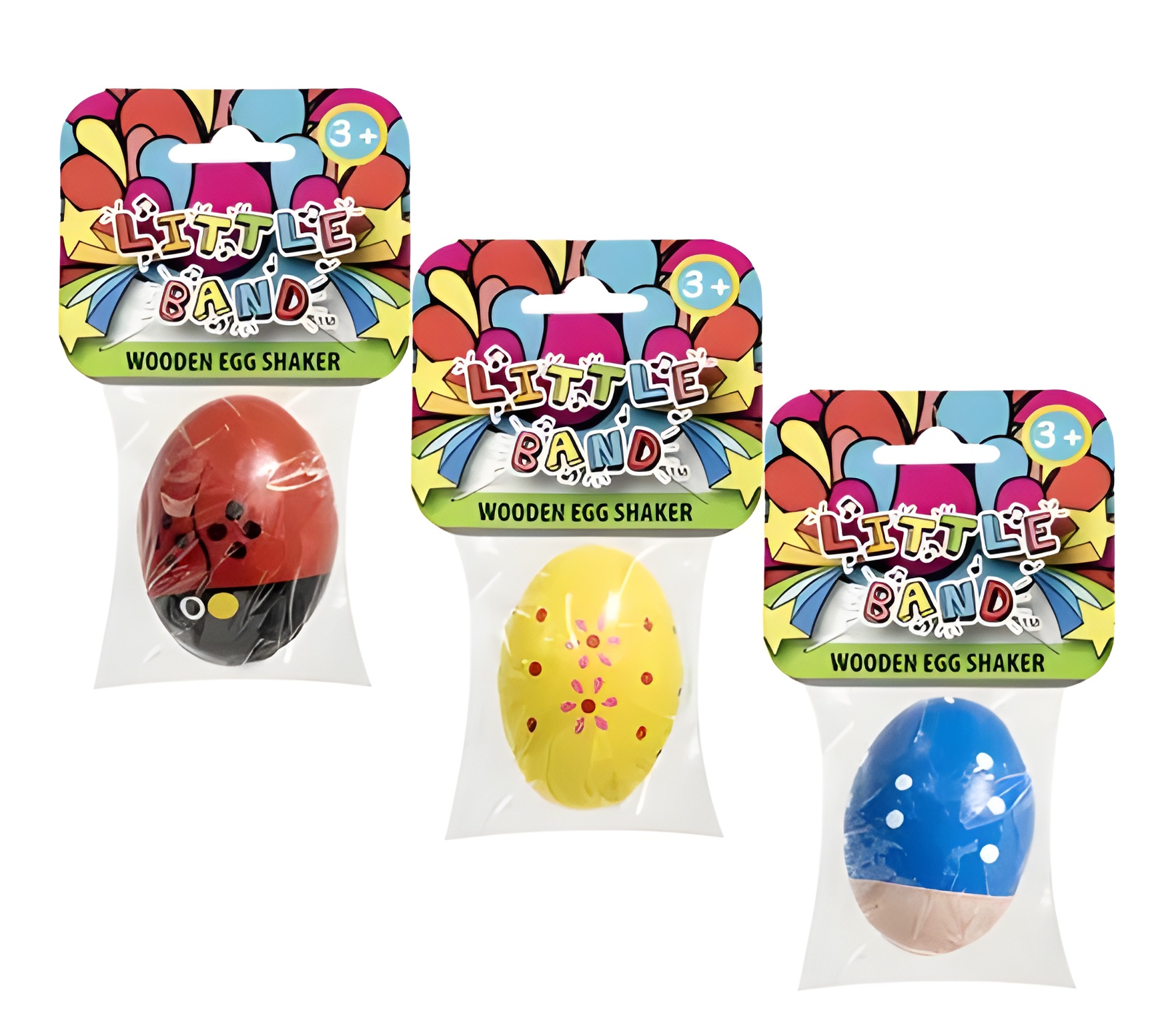 Musical Wood Egg Shaker 7X4.5Cm