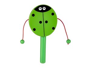 Musical Wood Hand Drum Rattle 13X17Cm