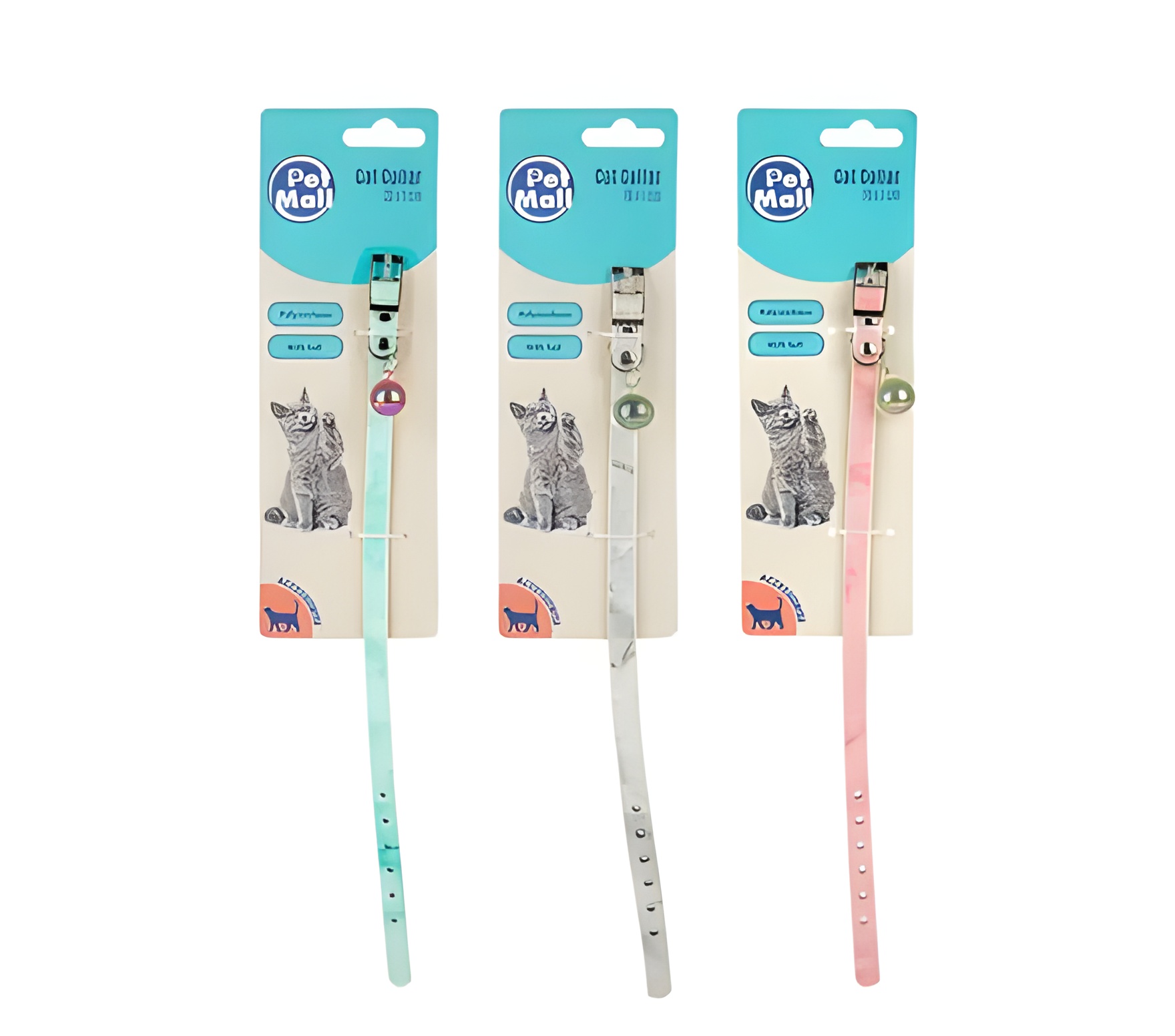 Pet Cat Collar With Ball 28X1Cm Asstd