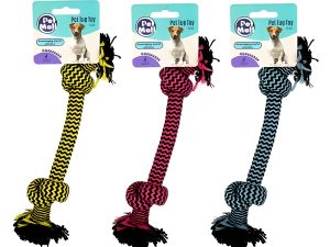 Pet Dog Tug Toy String Dbl Knot 25Cm