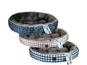 Pet Bed Round 60Cm Assorted Designs