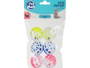 Pet Play-Balls 6Pce Jingle Wavy-Line