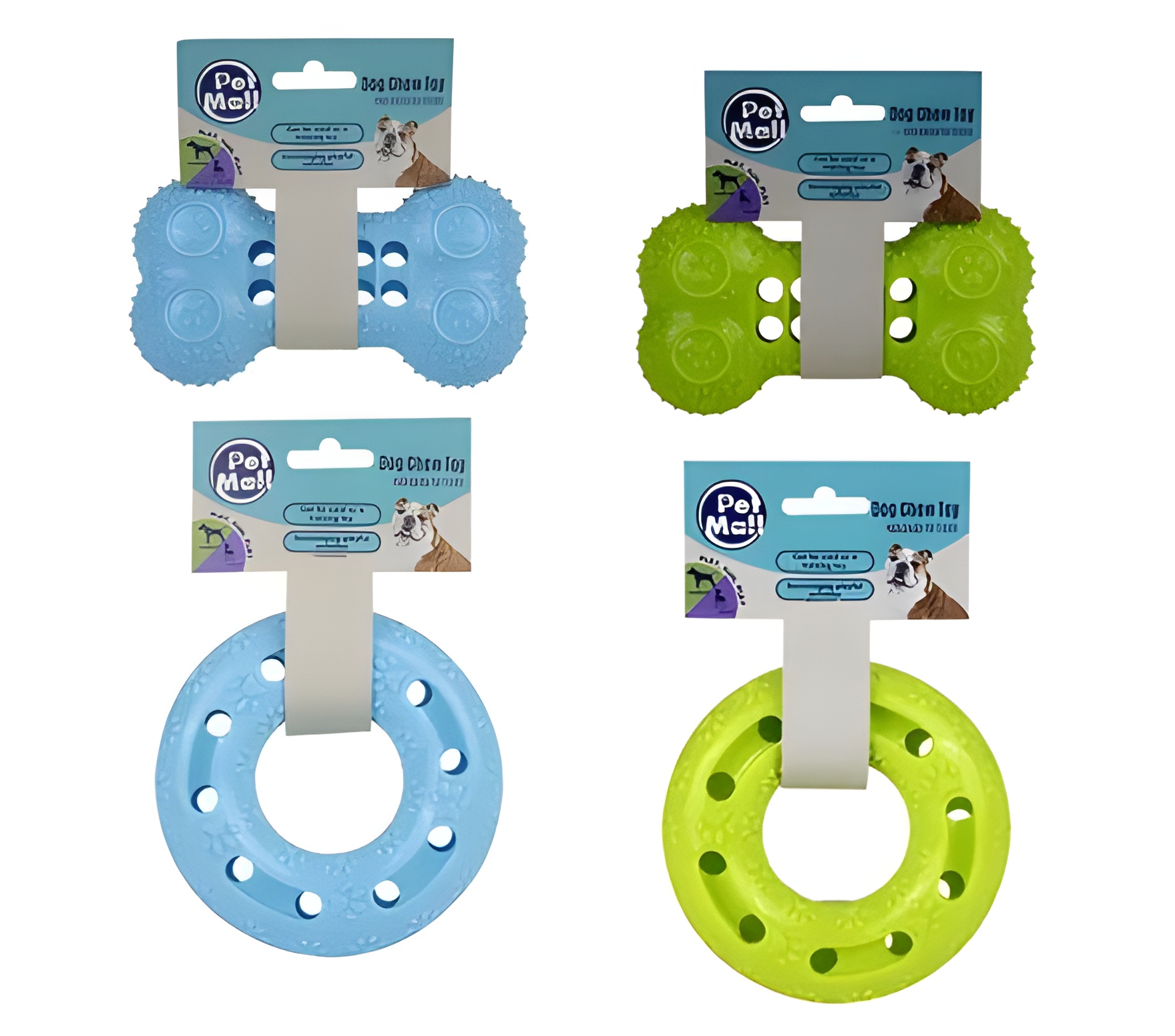 Pet Dog Toy Bone/Ring Tpr For Treats