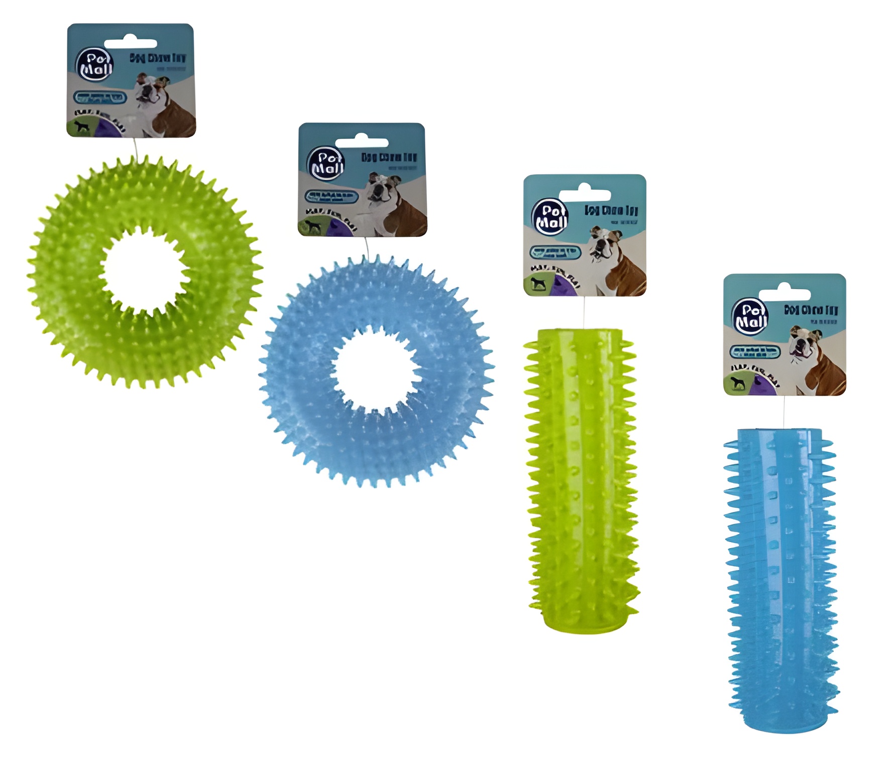 Pet Dog Toy Ring/Stick Tpr Spiked