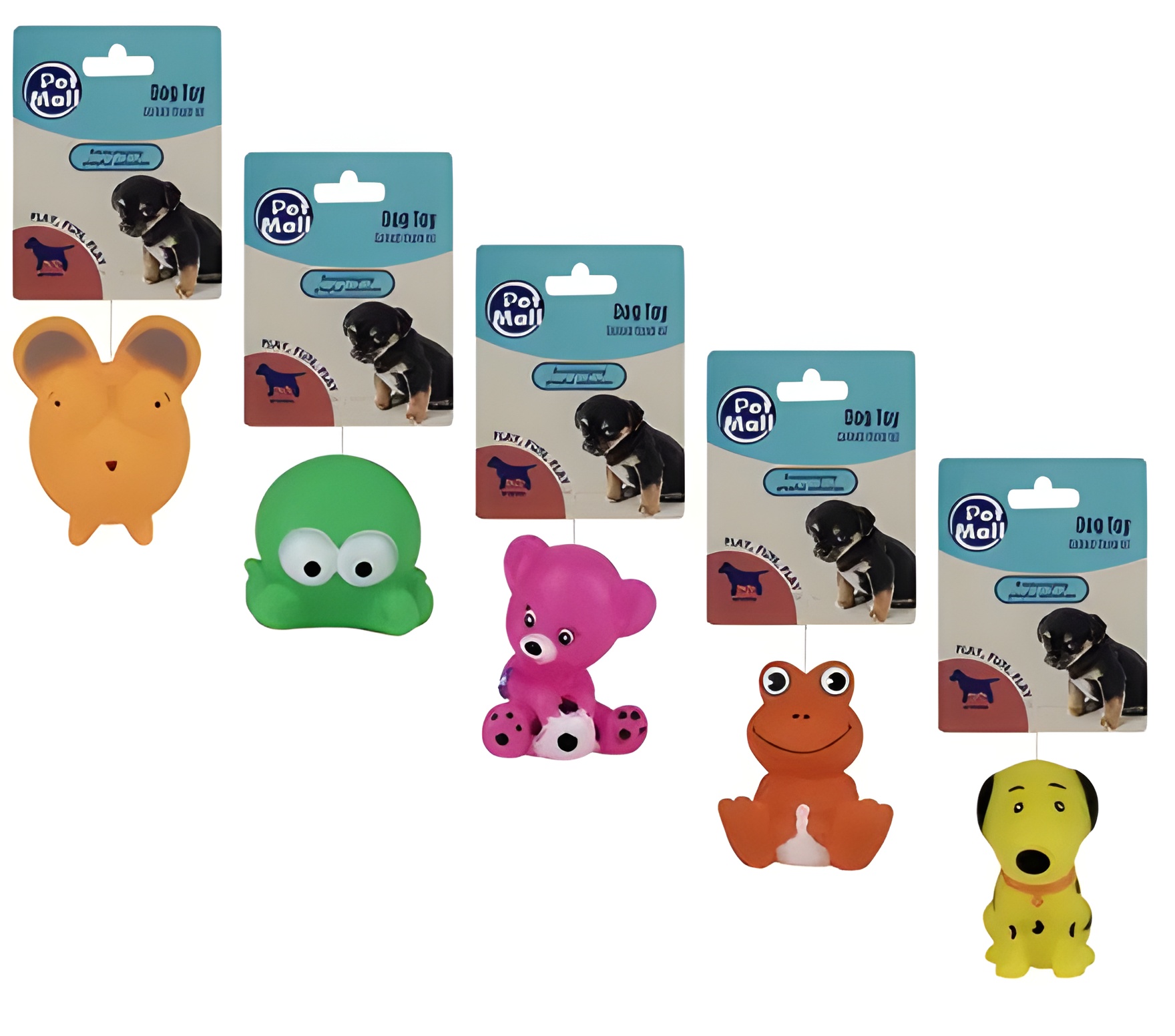 Pet Toy Puppy Chews Pvc Assorted