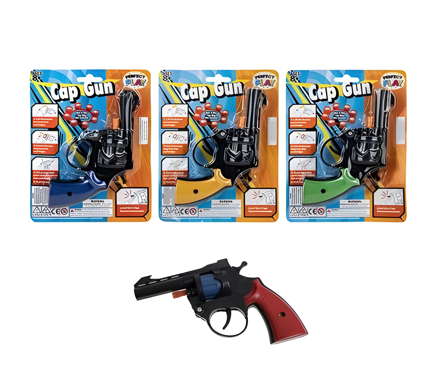 Gun Hand Cap 8 Shot Super Gun