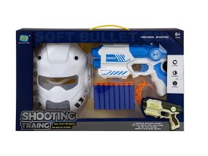 Gun Foam Dart 21Cm With Mask Set 24X18Cm