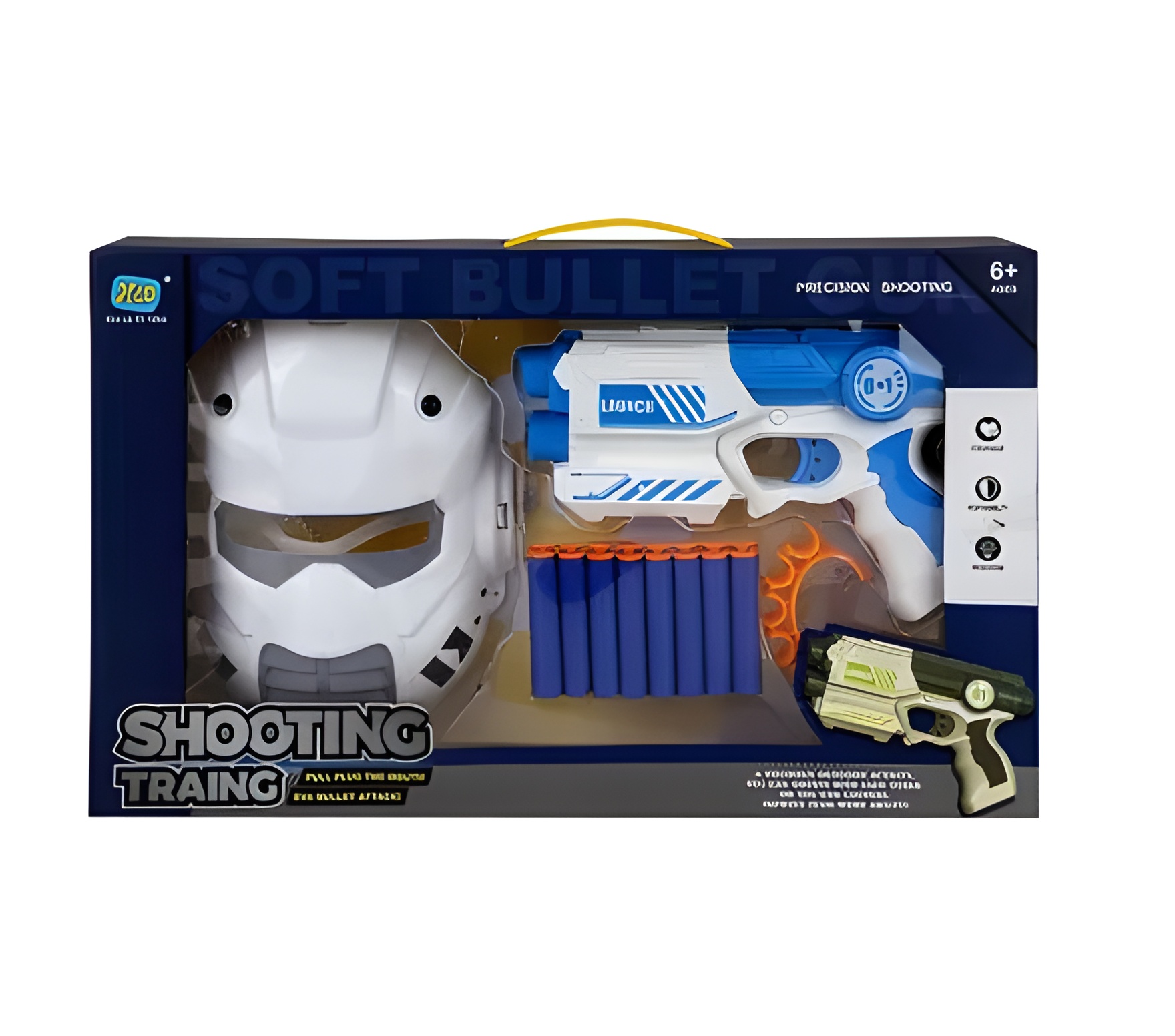 Gun Foam Dart 21Cm With Mask Set 24X18Cm