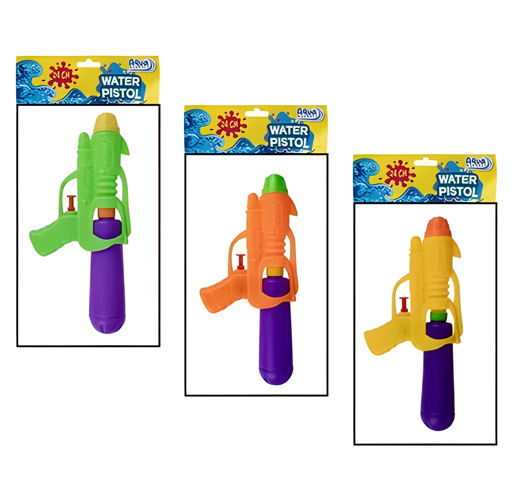 Gun Water Mini Pistol 24Cm, Asstd