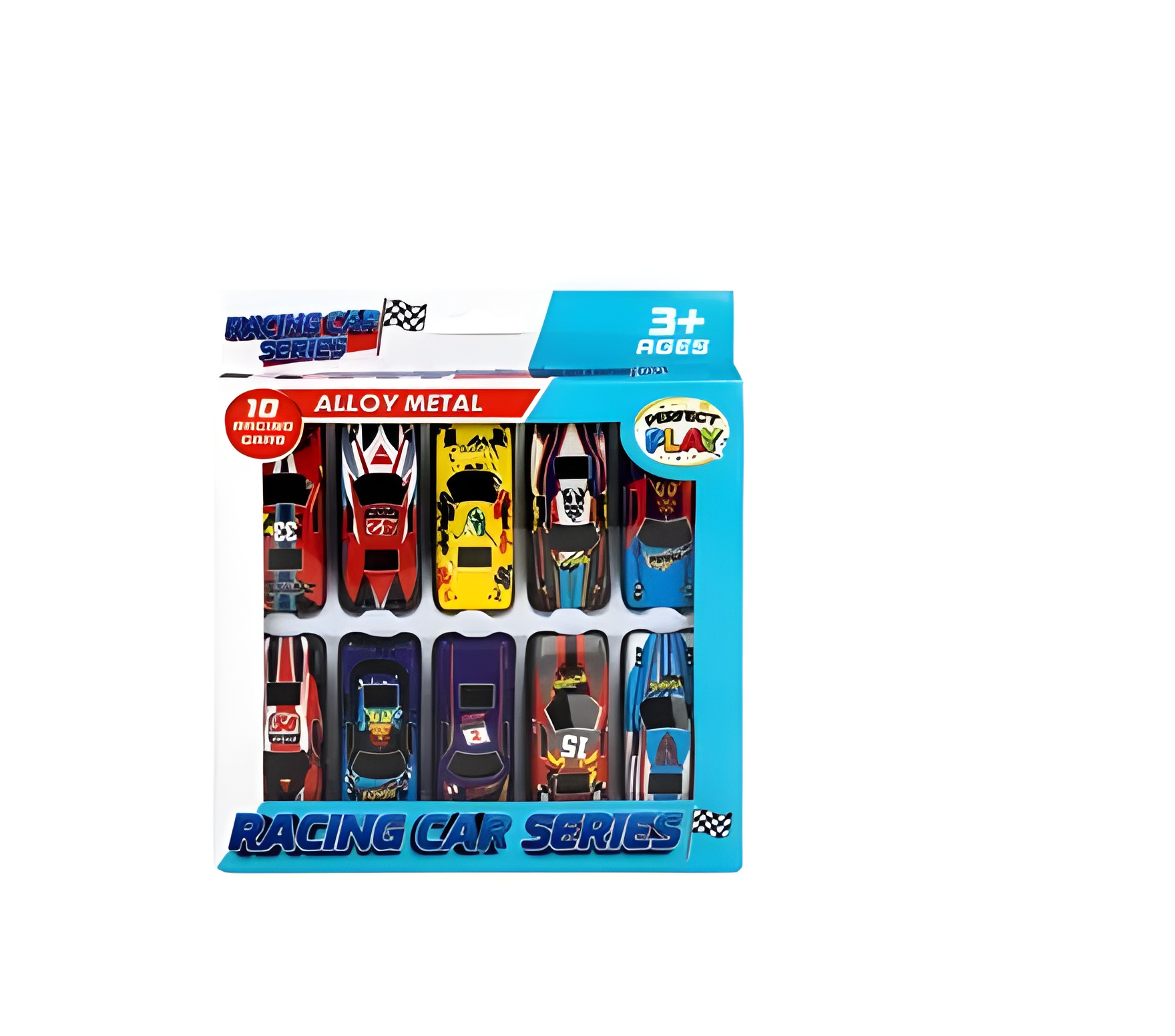 Die Cast Set 10Pcs Racers 7Cm Each