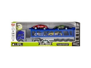 Die Cast Set Truck B/O W/4 Racers 26Cm