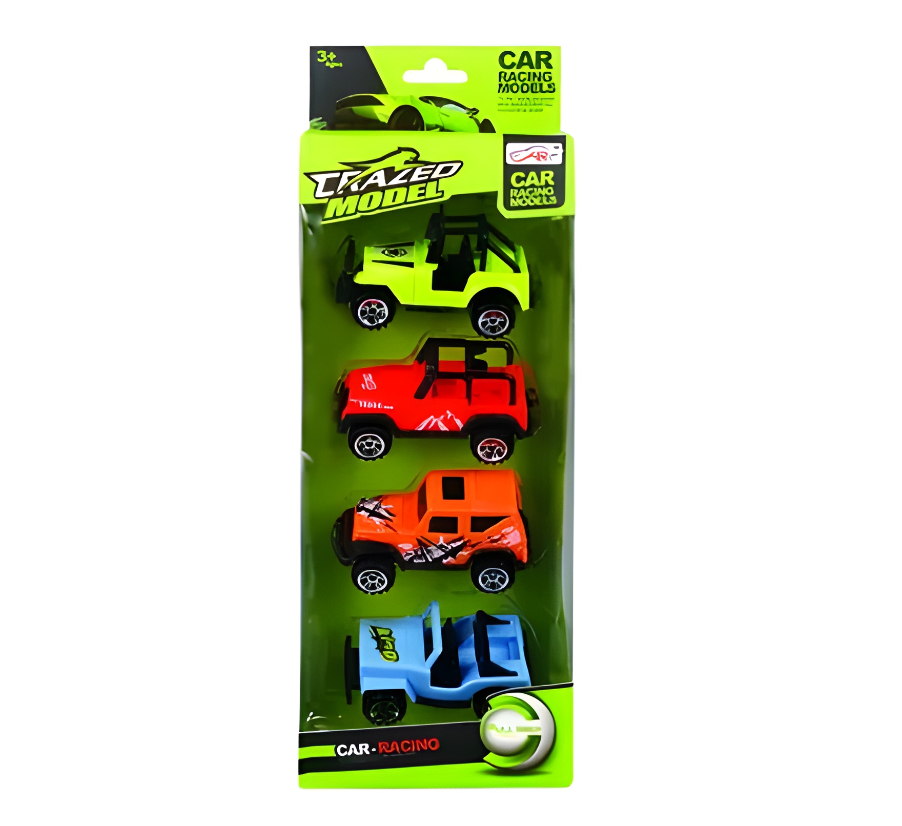 Vehicle Jeep Bright 4Pc 27X19Cm Each