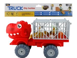 Vehicle Playset Dino Cage W/Animals 36Cm
