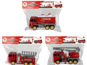 Vehicle Friction Fire Truck Asstd 19Cm