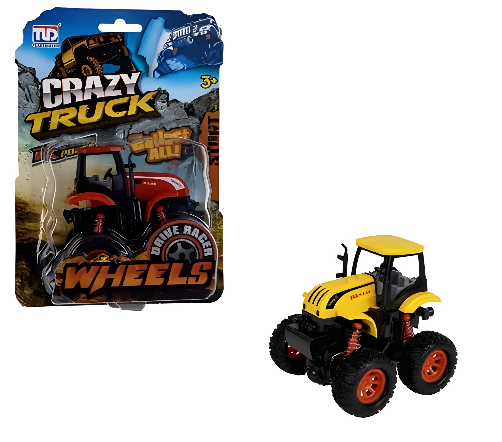 Vehicle Jeep Monster Farm Friction 10Cm