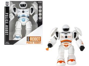 Battery Operated Robot White 21Cm