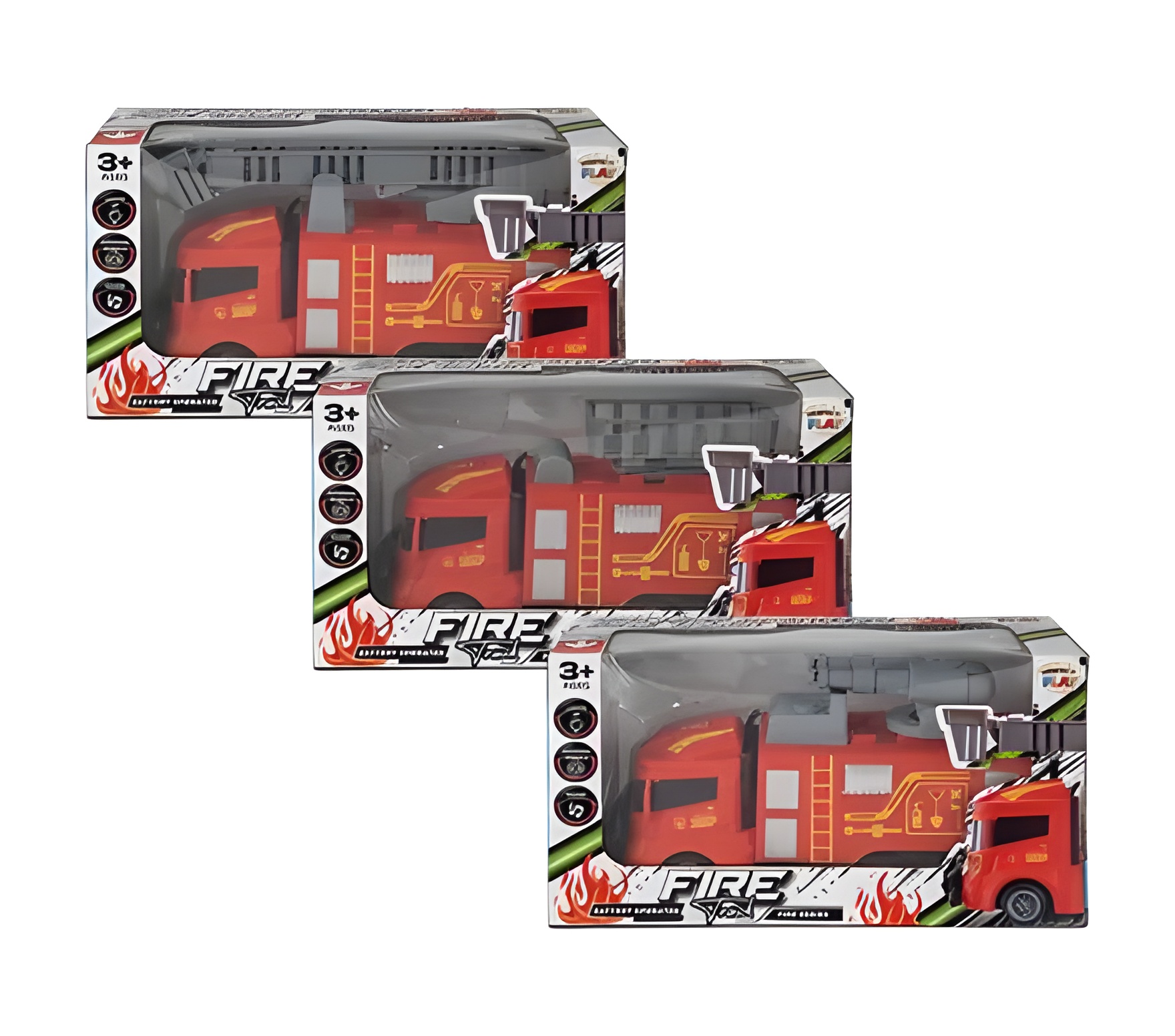 Battery Operated Fire Rescue Car 21Cm