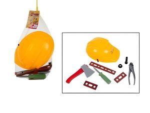 Boys Playset Construction Helmet&Tools