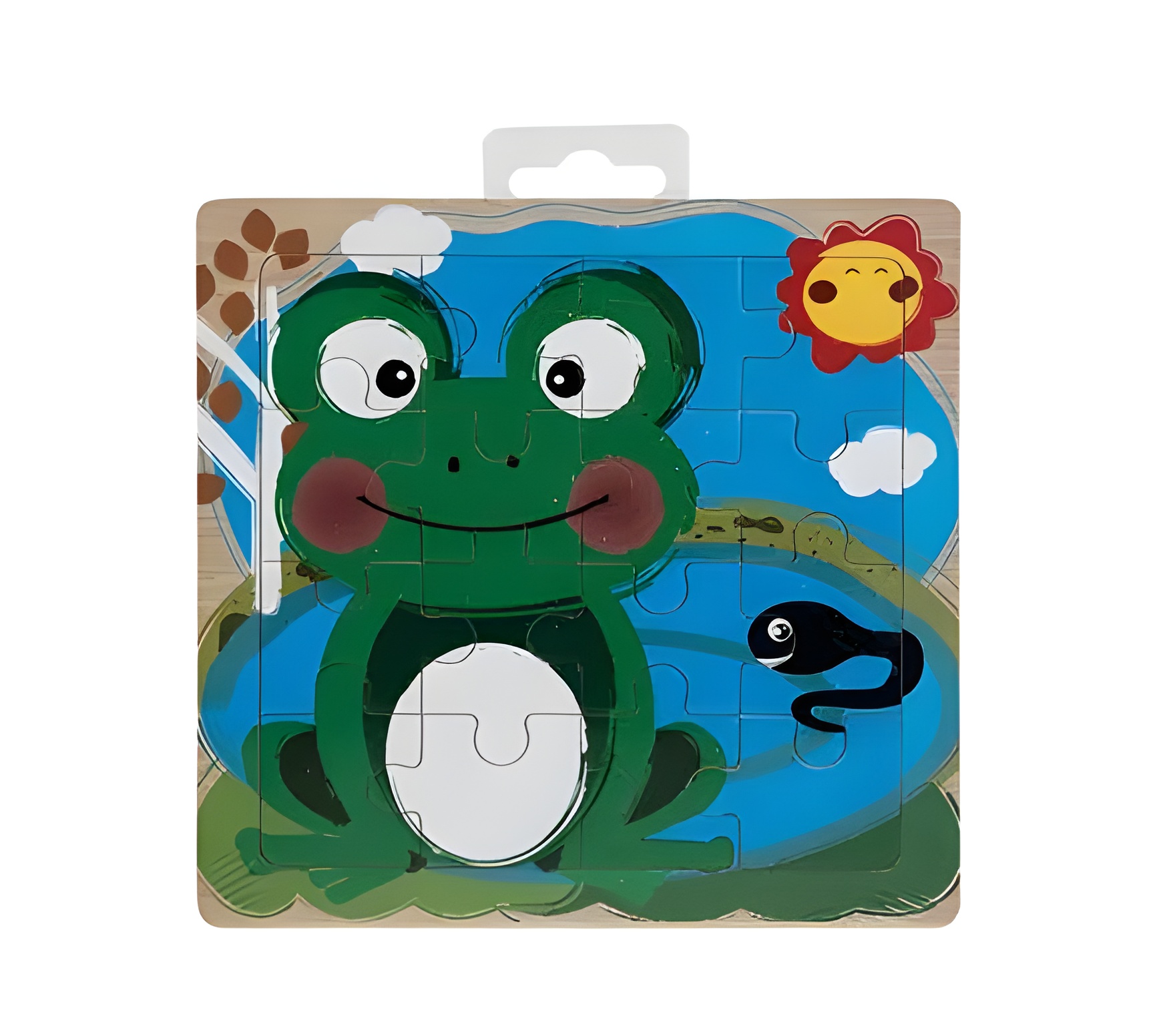 Puzzle Wood Tray Asstd 9Pc