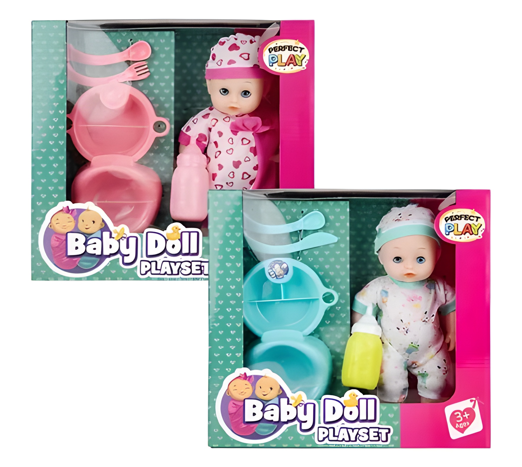 Doll Baby 27Cm W/Feed Accessories