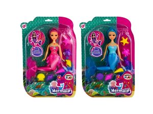 Doll Mermaid W/Accessories 30Cm