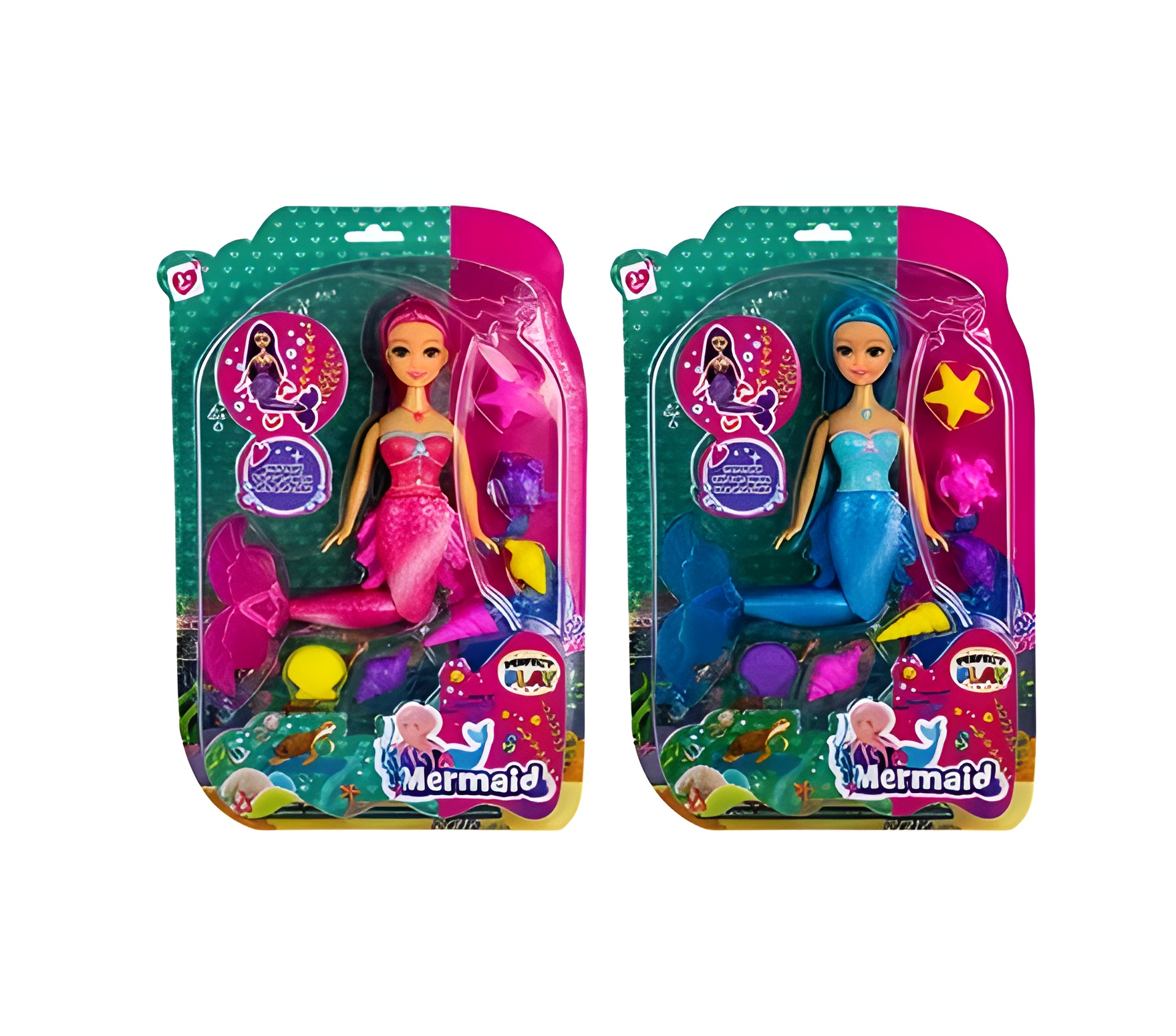 Doll Mermaid W/Accessories 30Cm