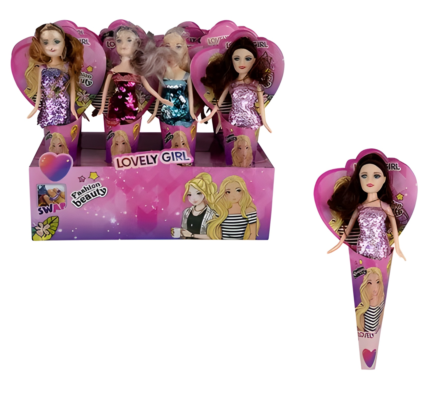 Doll Fashion Glitzy 23Cm