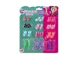 Fashion Doll Shoes 12 Pairs