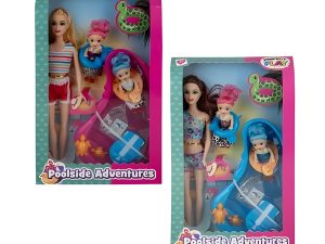 Doll Med 31Cm Bonnie Family+Pool Set