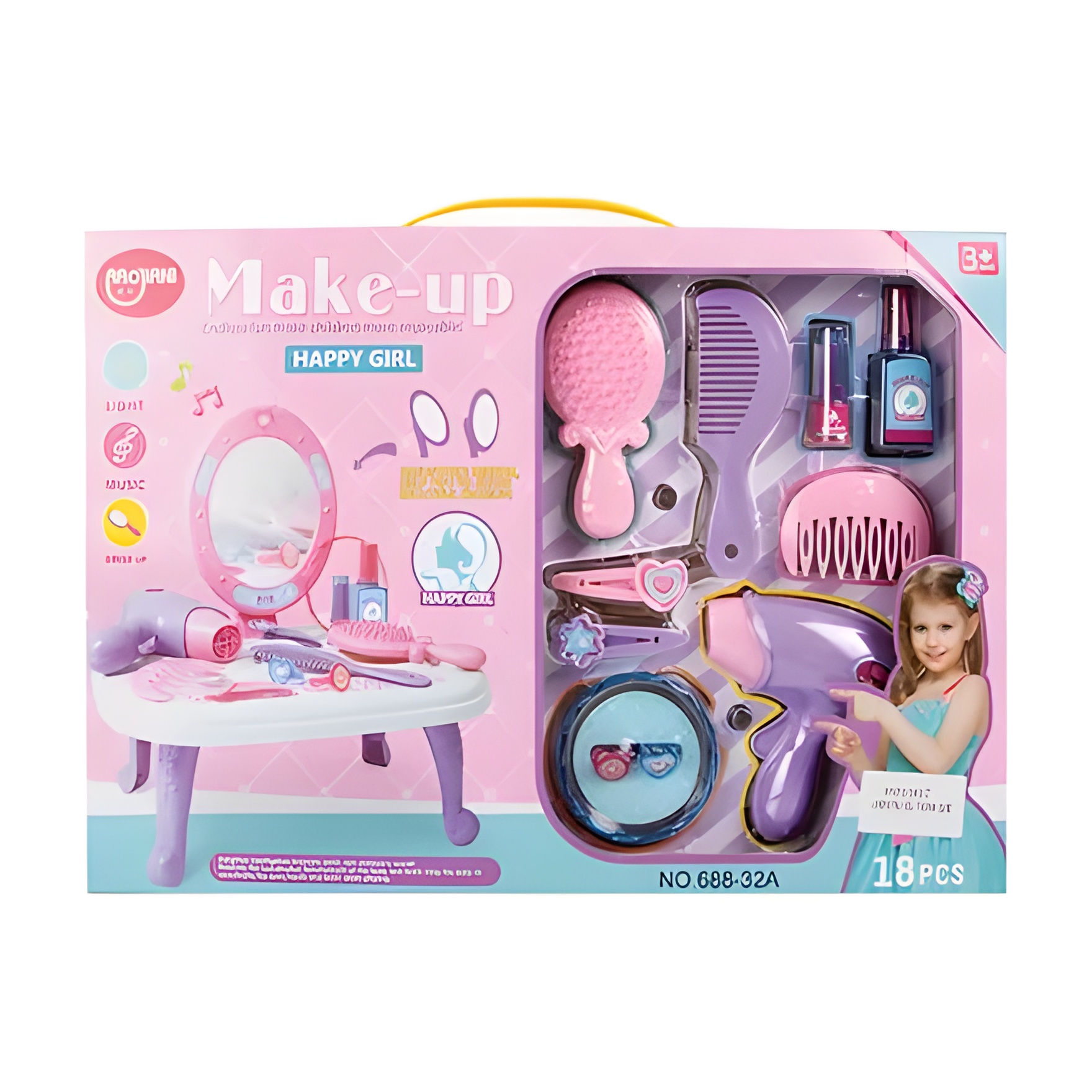 Play-Set Dressing Table W/Acc 27X26Cm