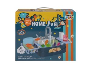 Playset Washup Basin Running Water 27Pc