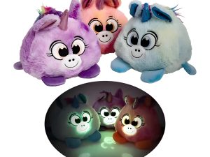 Plush Ball Glow In Dark Unicorn Pig 16Cm