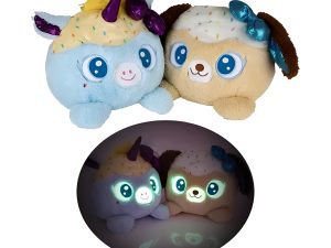 Plush Ball Glow In Dark Unicorn/Dog 18Cm