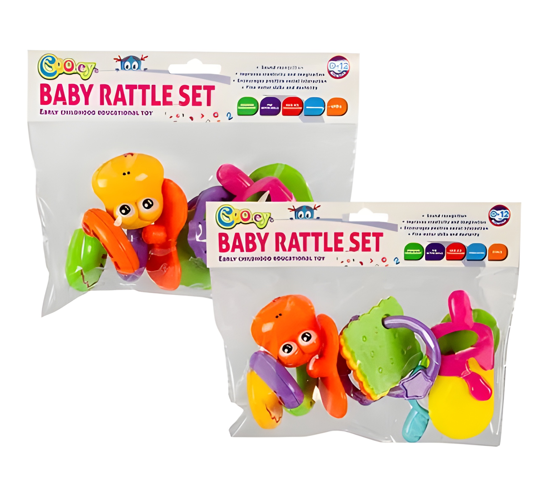 Baby Rattle Teether Set 5Pc