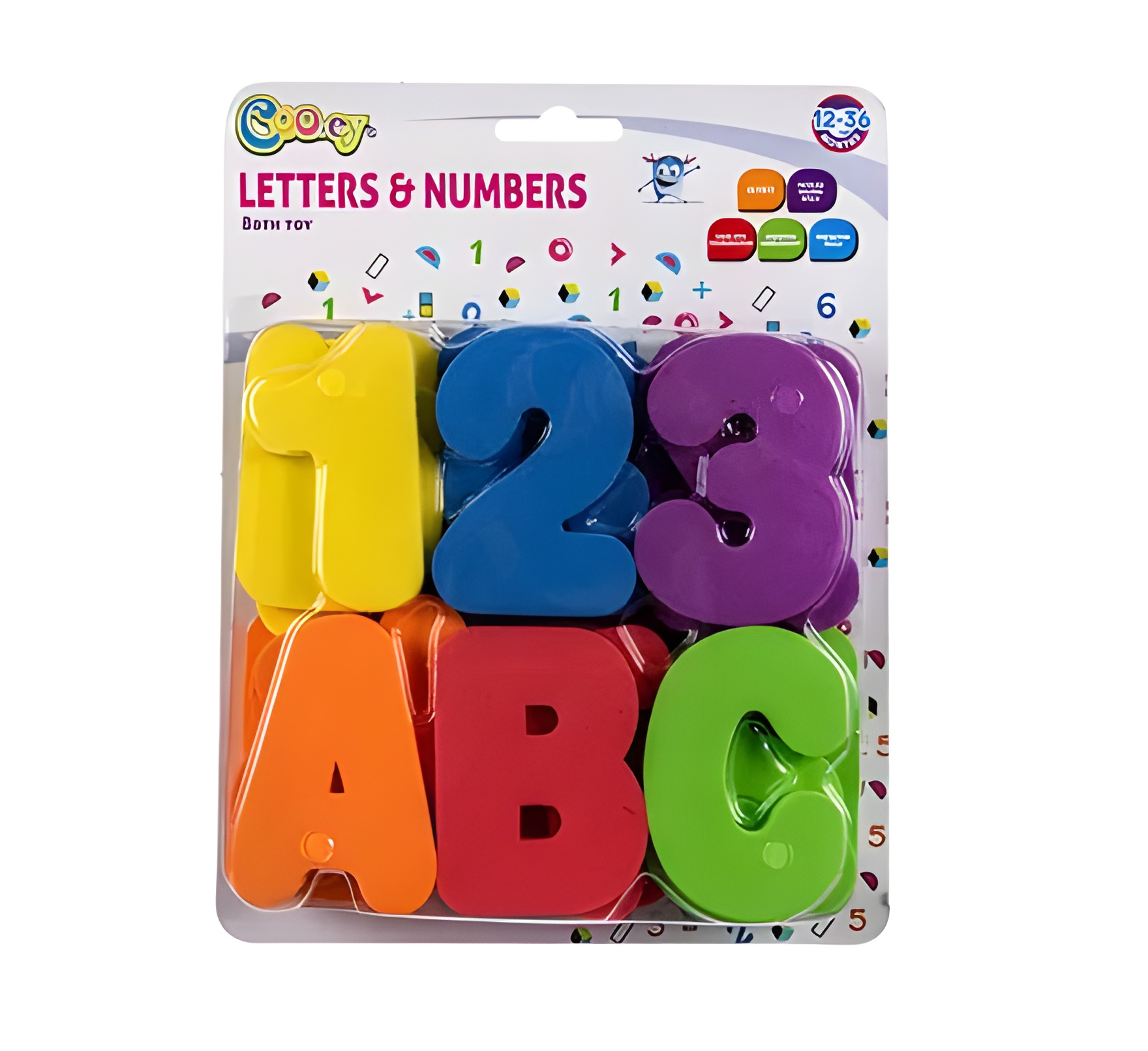 Baby Bath Bud Eva Letter Number 36Pc