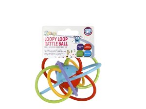 Baby Rattle Loopy Loops Ball 14Cm