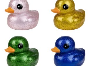 Baby Vinyl Themed Duck 15Cm Glitter Lrg