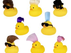 Baby Vinyl Themed Duck 5.5Cm Crazy Hair