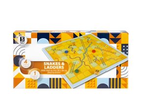 Game Snakes&Ladders Wood Pieces 28X28Cm