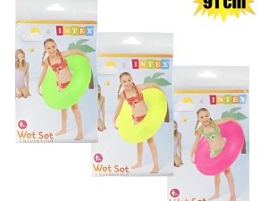 Intex Swim Ring 91Cm Neon Frost Asstd