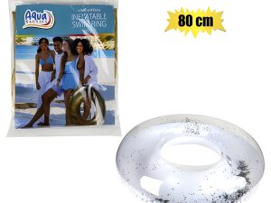 Aquanautics Swim Ring Glitter 2Tone 80Cm