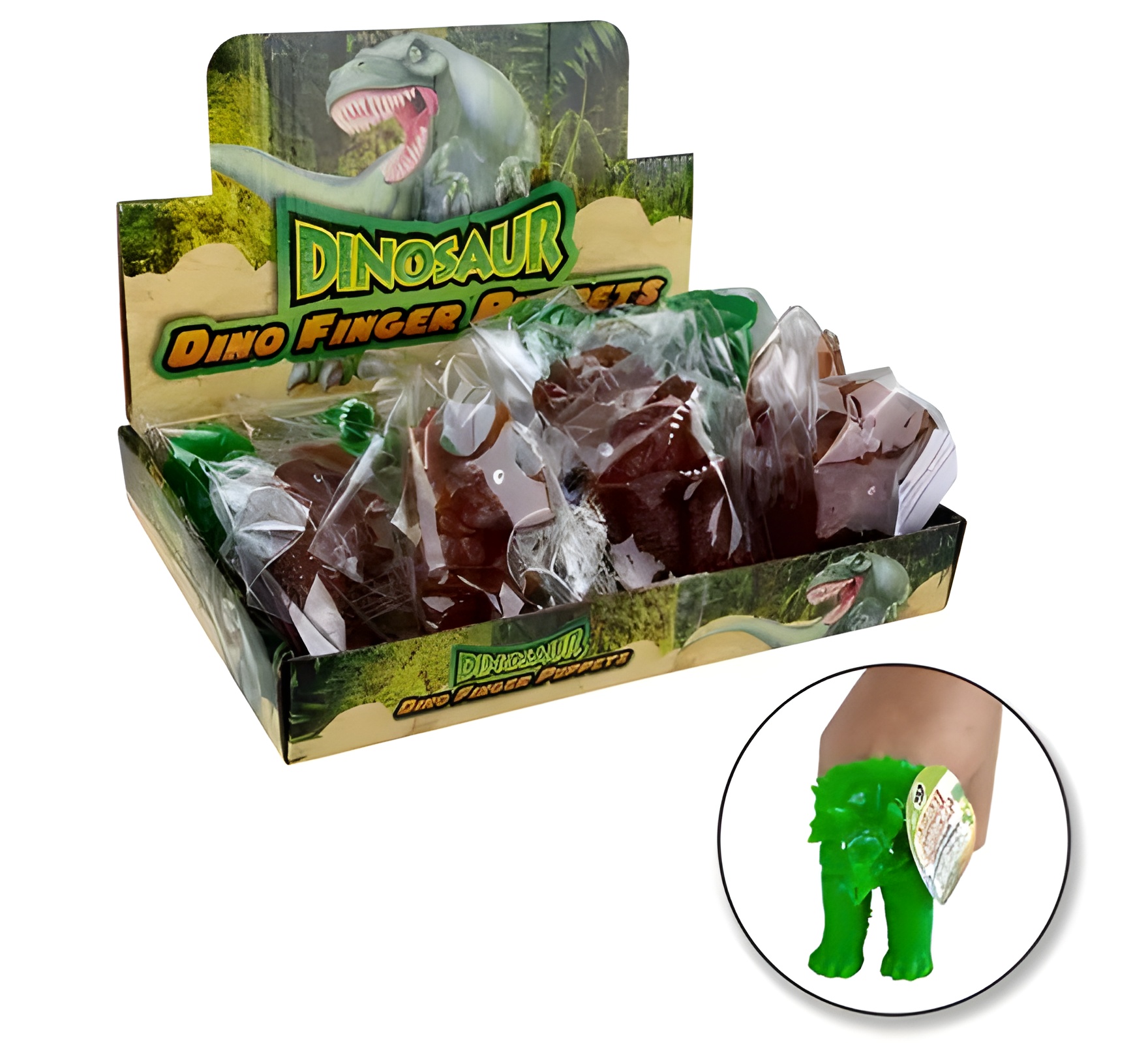 Animals Dinosaur Finger Puppet 9Cm