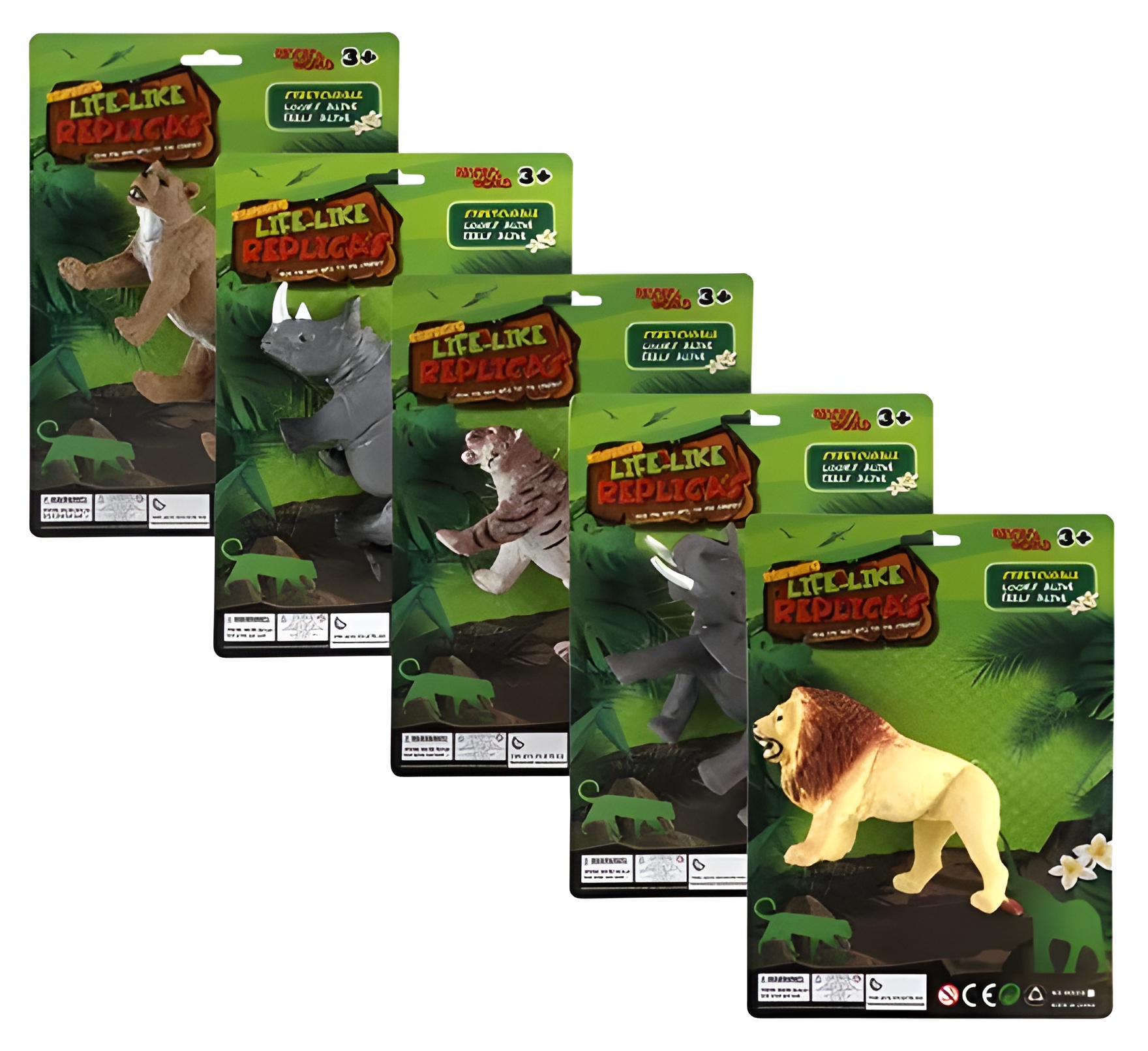 Animals Wild Stretch Asstd, 15-16Cm