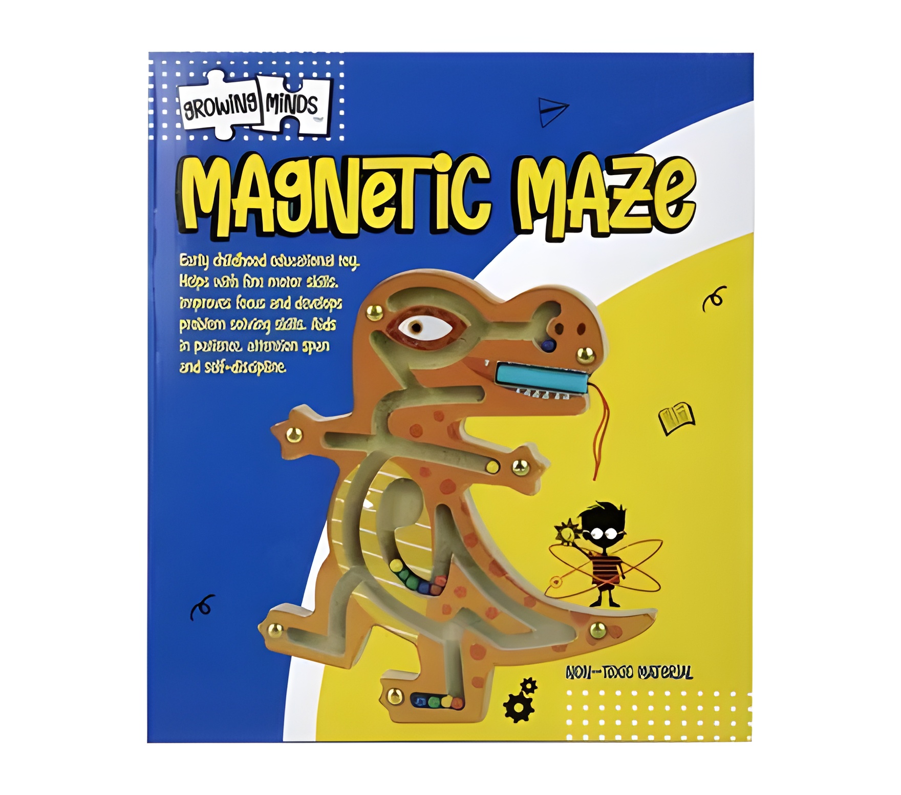 Edu Wood Magnetic Maze Dino Design