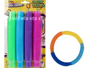 Novelty Sensory Tube Plastic 4Pc 18.5Cm