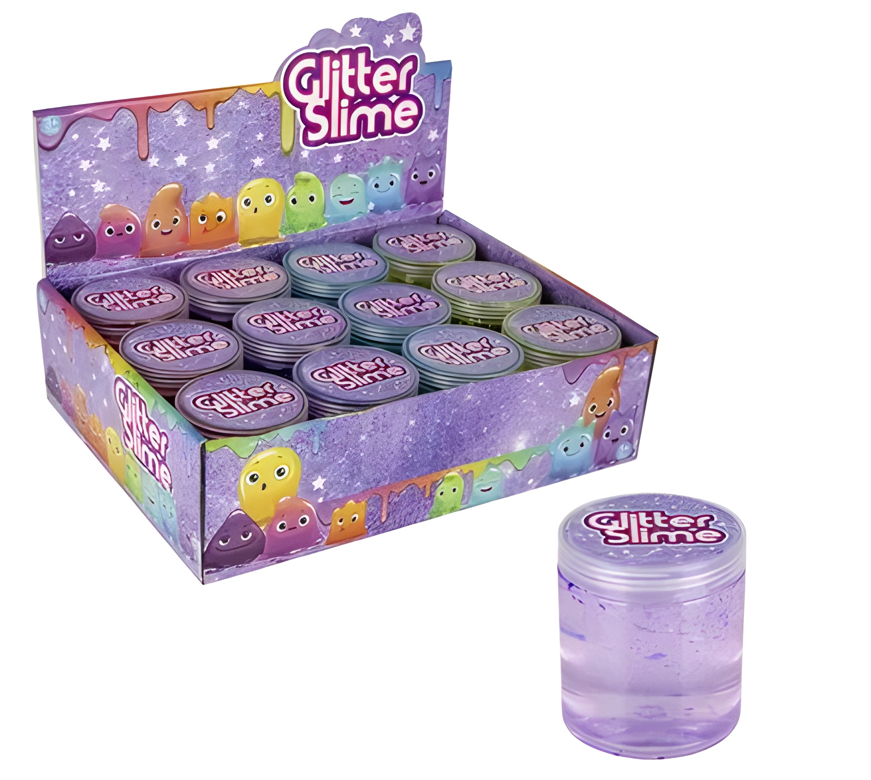 Novelty Slime W/Glitter 9Cm