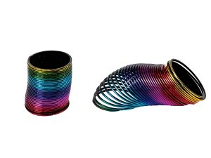 Novelty Rainbow Metallic Spring 6.5Cm